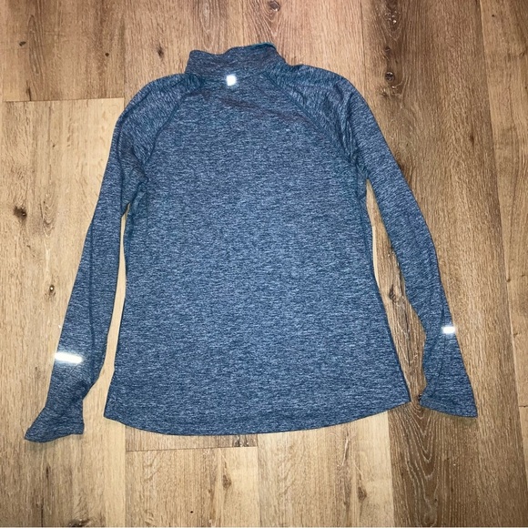 Nike Women's Running Dri-Fit Quarter Zip Pullover Granite Blue | Size Large - Picture 2 of 11